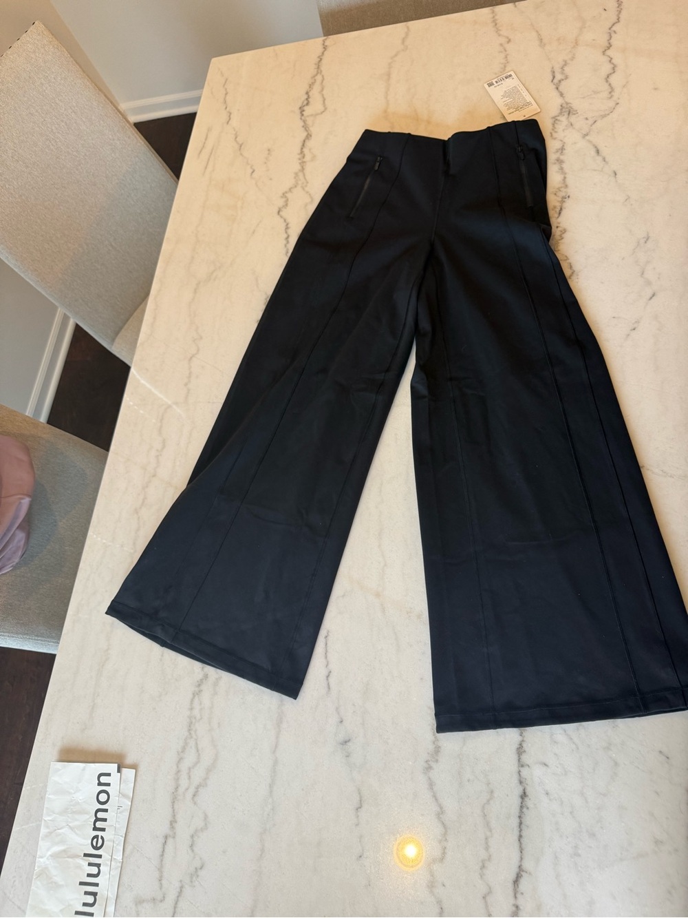 lululemon athletica Women's Black Wide-Leg Pants NWT